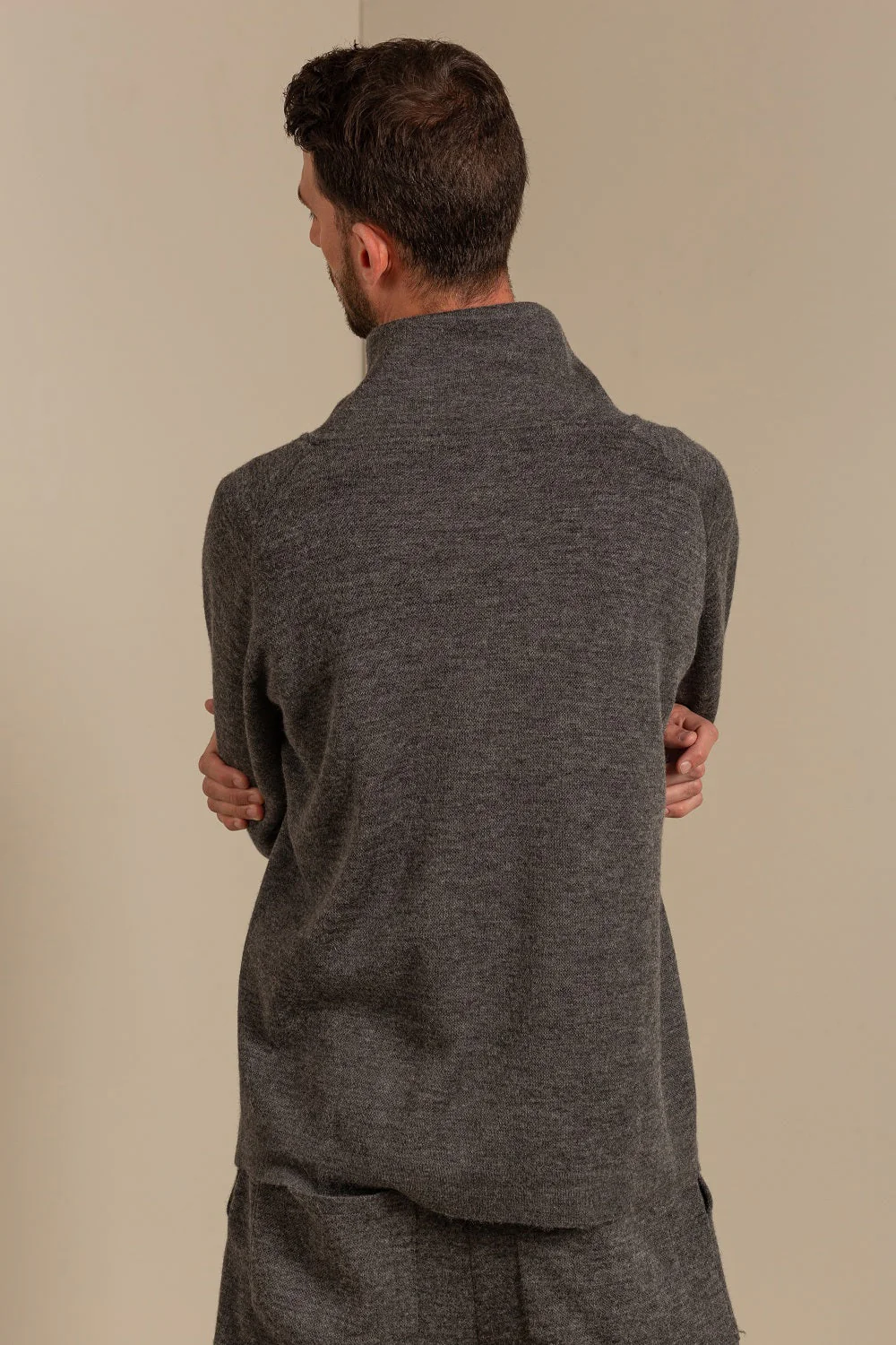 Unisex Sweater Cotton & Baby Alpaca Color Tornado - Image 6