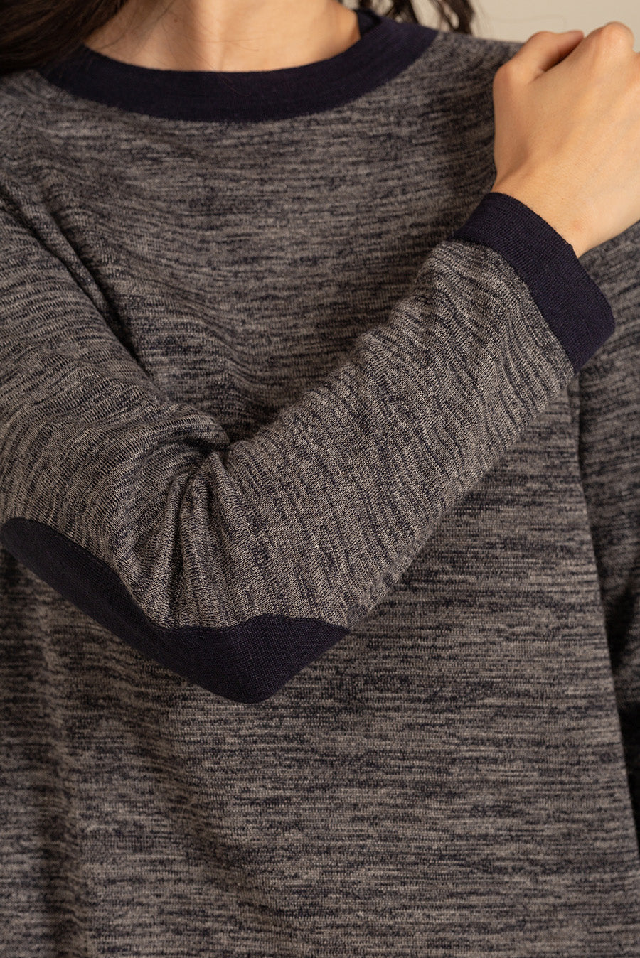 Unqua Sweater Cotton & Baby Alpaca Color Golondrina - Image 4