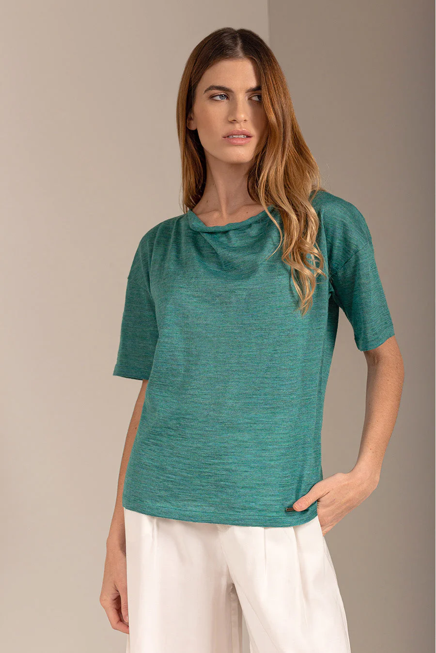 Ushuaia Sweater Baby Alpaca Color Arrecife