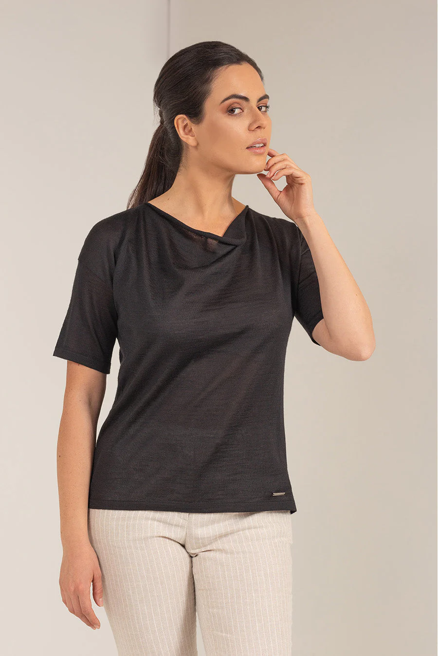 Ushuaia Sweater Baby Alpaca Color Black