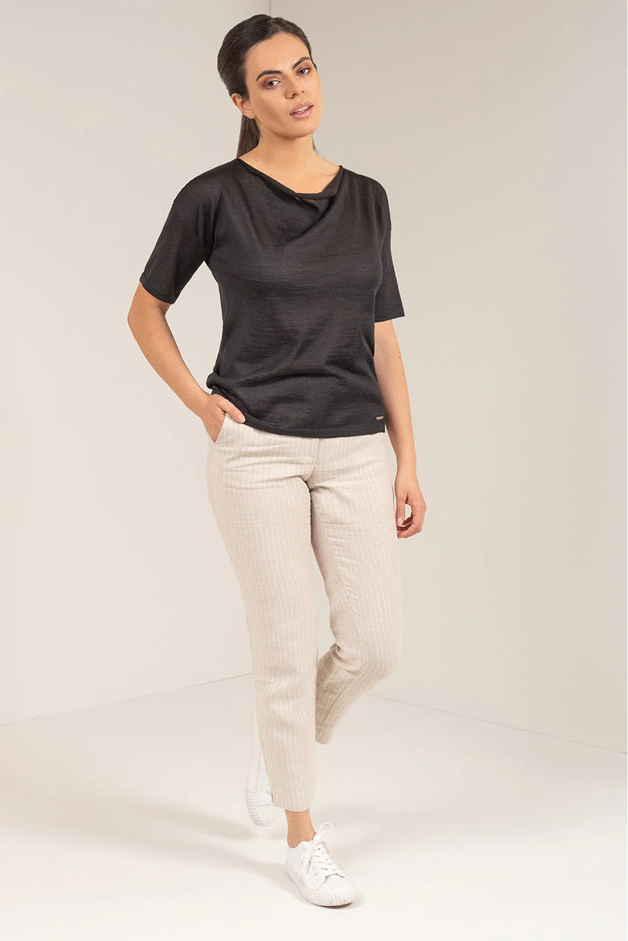 Ushuaia Sweater Baby Alpaca Color Black - Image 3
