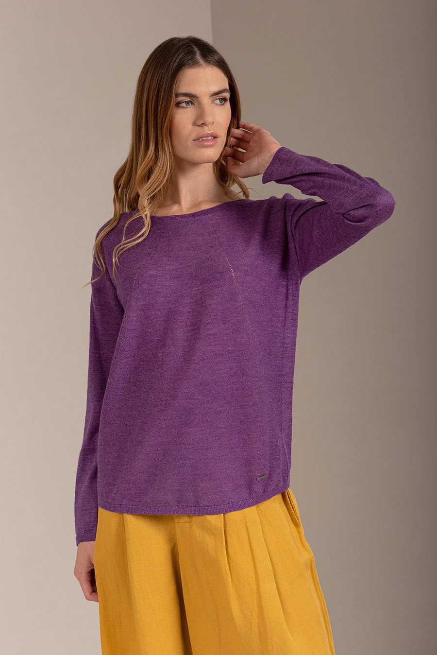 Utopia Sweater Baby Alpaca Color Pensee