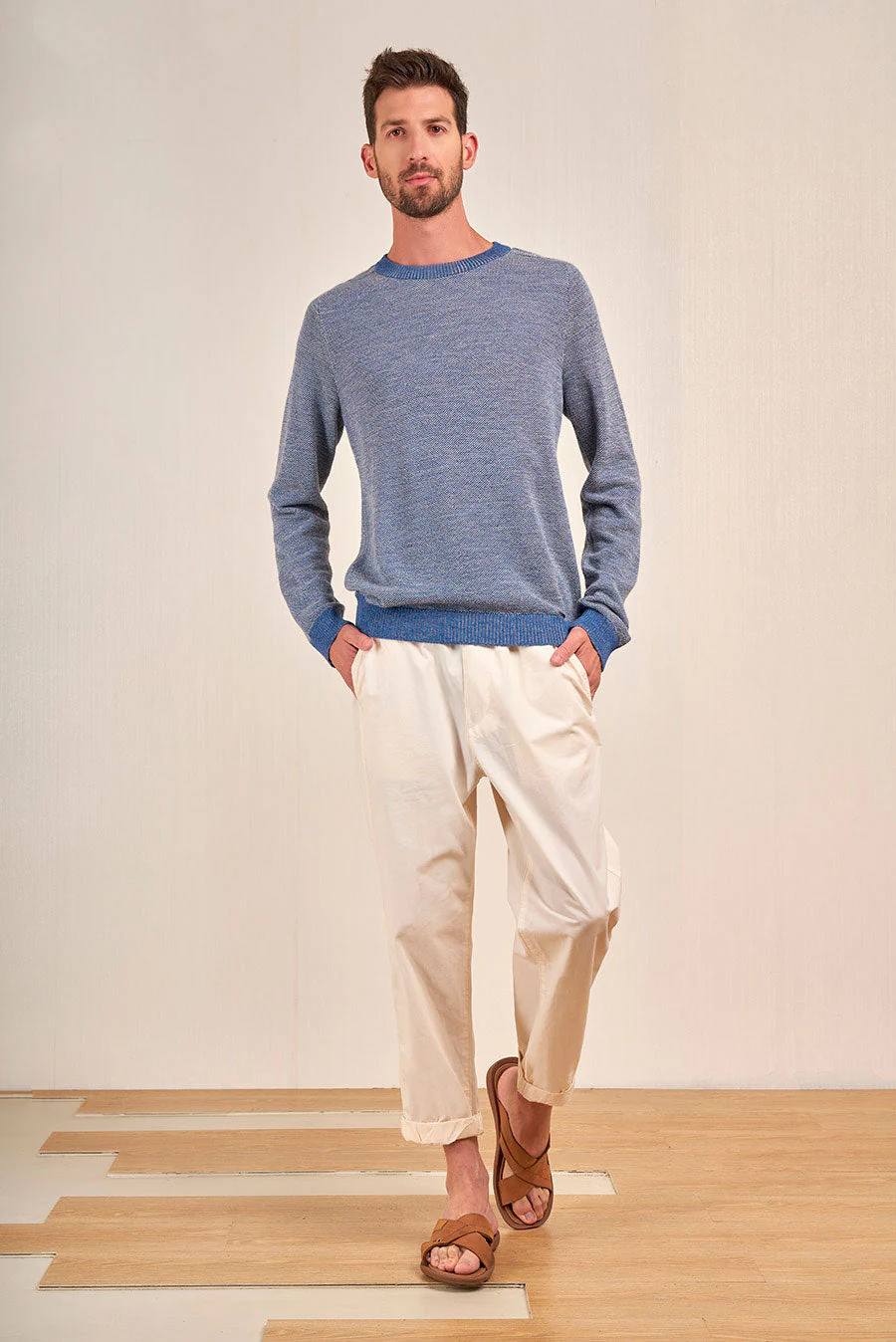Vasano Sweater Baby Alpaca Color Atmosfera&Penguin - Image 3
