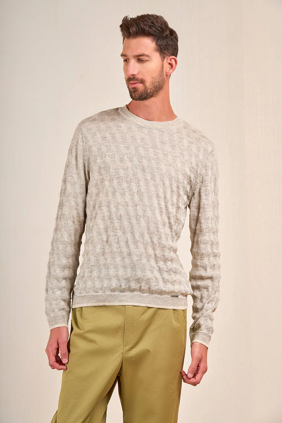 Vasquez Sweater Baby Alpaca Color Penguin&Ecru