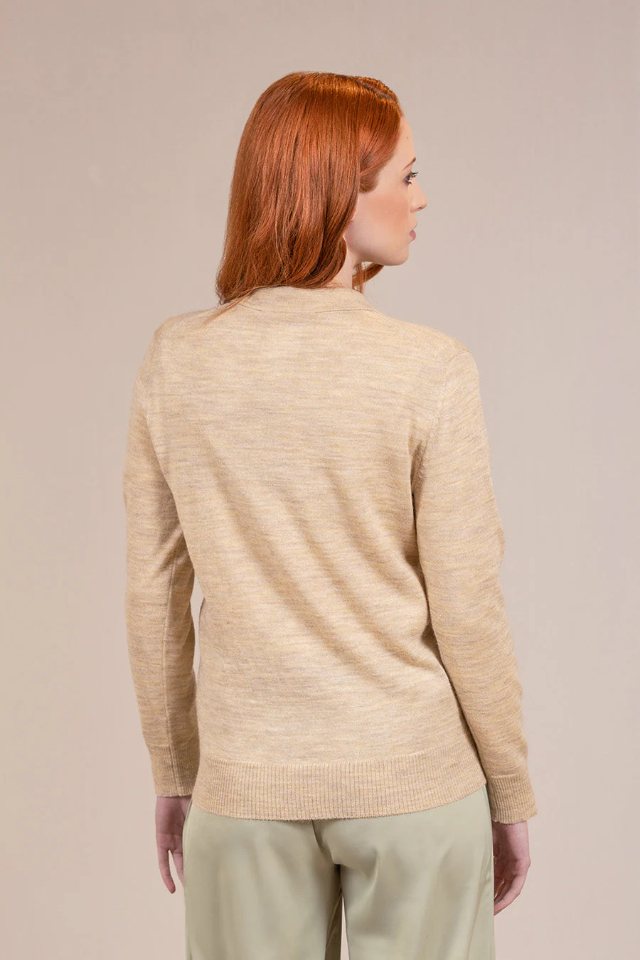 Vercelli Sweater Baby Alpaca Color Cream - Image 2