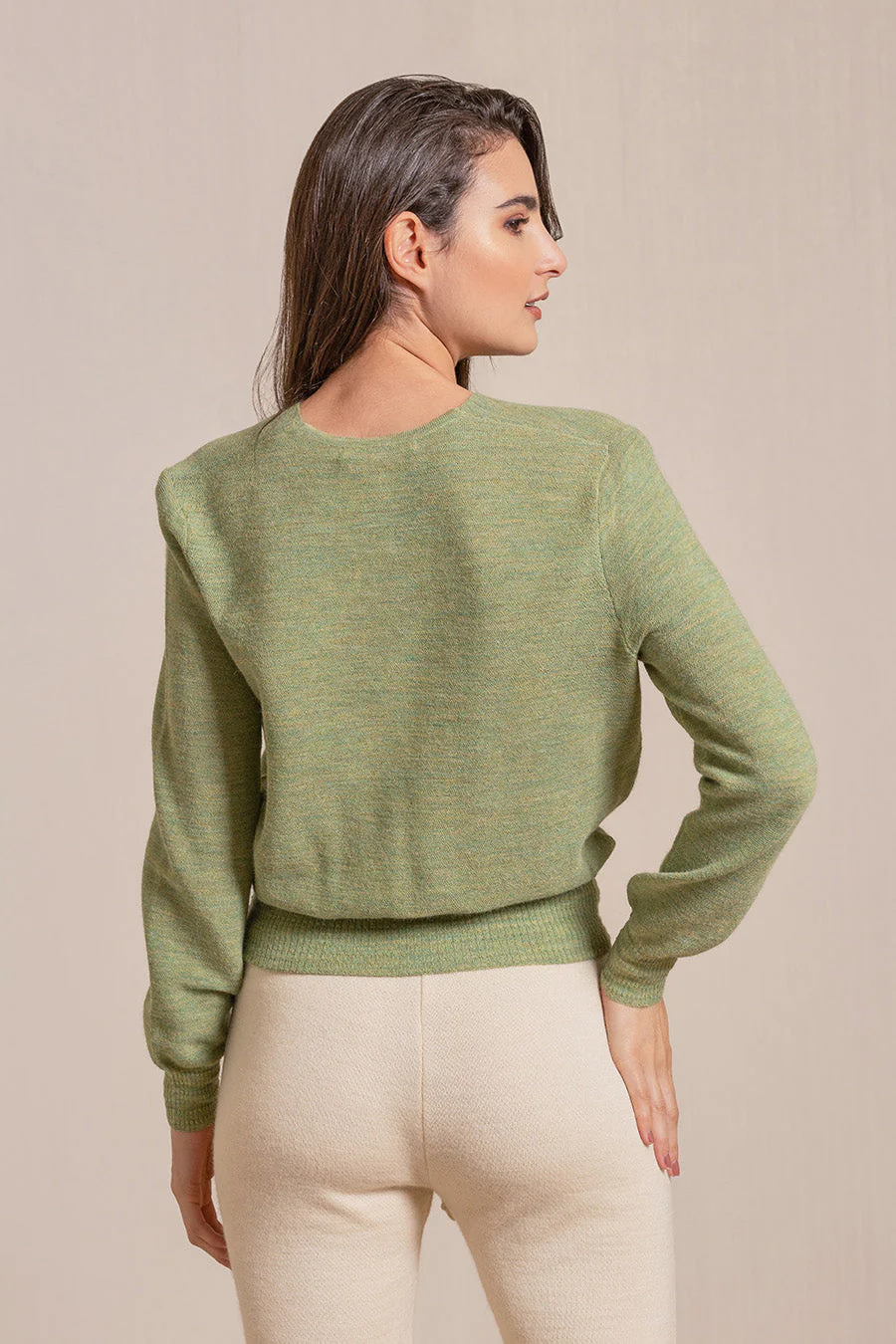Violin Sweater Baby Alpaca Color Leaf - Image 2