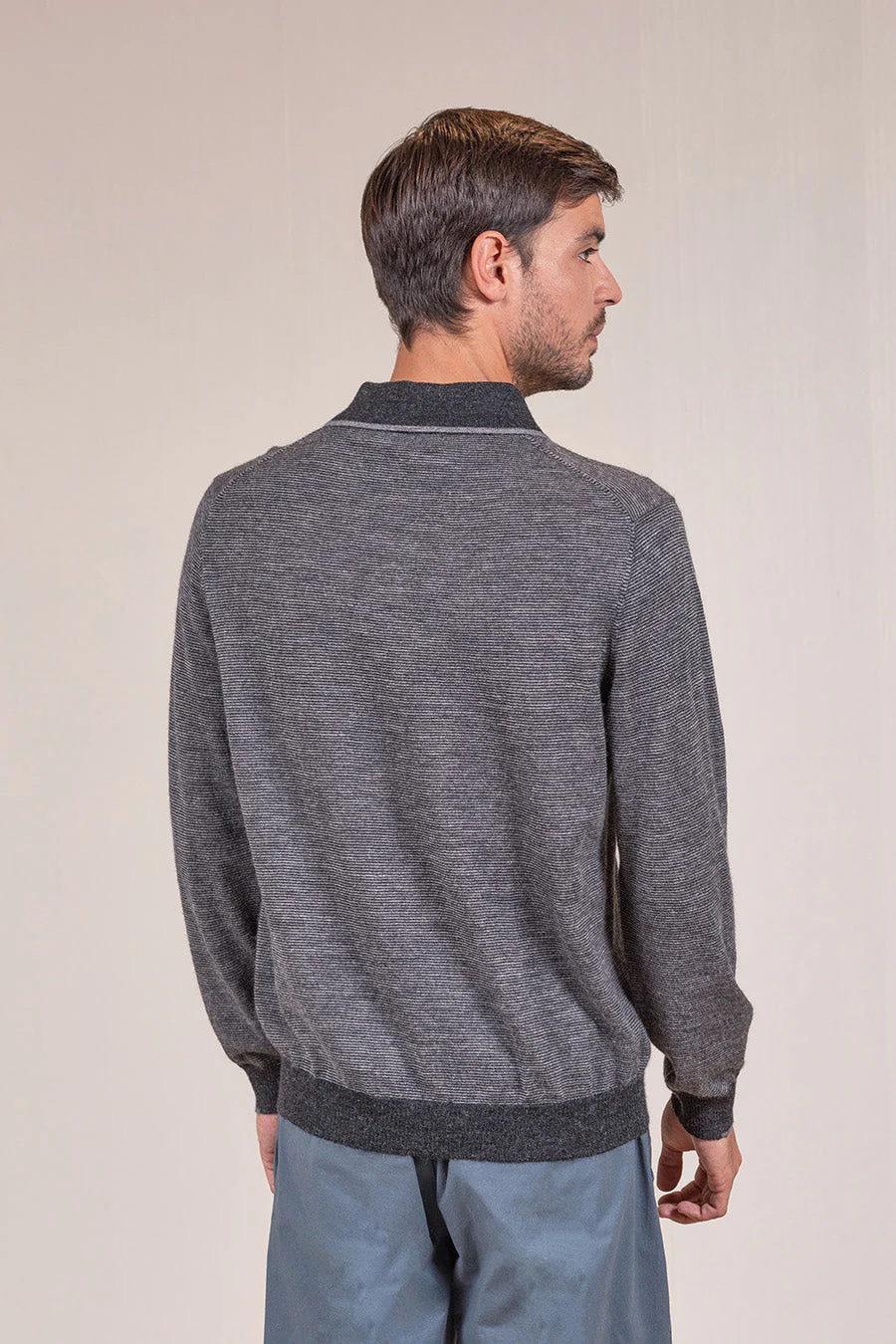 Virgilio Sweater Baby Alpaca Color Antracite&Bentley - Image 2