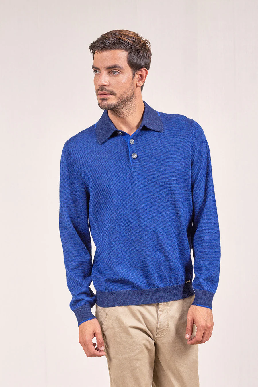 Virgilio Sweater Baby Alpaca Color Astral&Blu