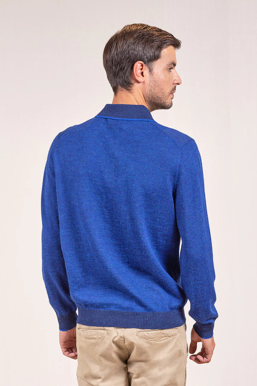 Virgilio Sweater Baby Alpaca Color Astral&Blu - Image 2