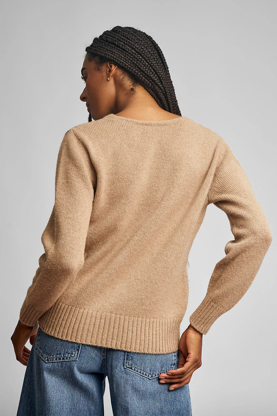 Wait Sweater Baby Alpaca Color Chanterelle - Image 3