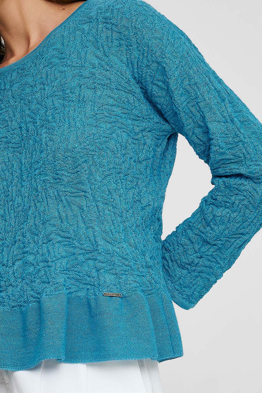 Wake Up Sweater Baby Alpaca & Silk Color Turquoise - Image 5