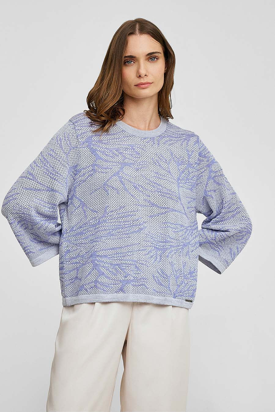 Wales Sweater Baby Alpaca & Silk Color Purple - Image 2