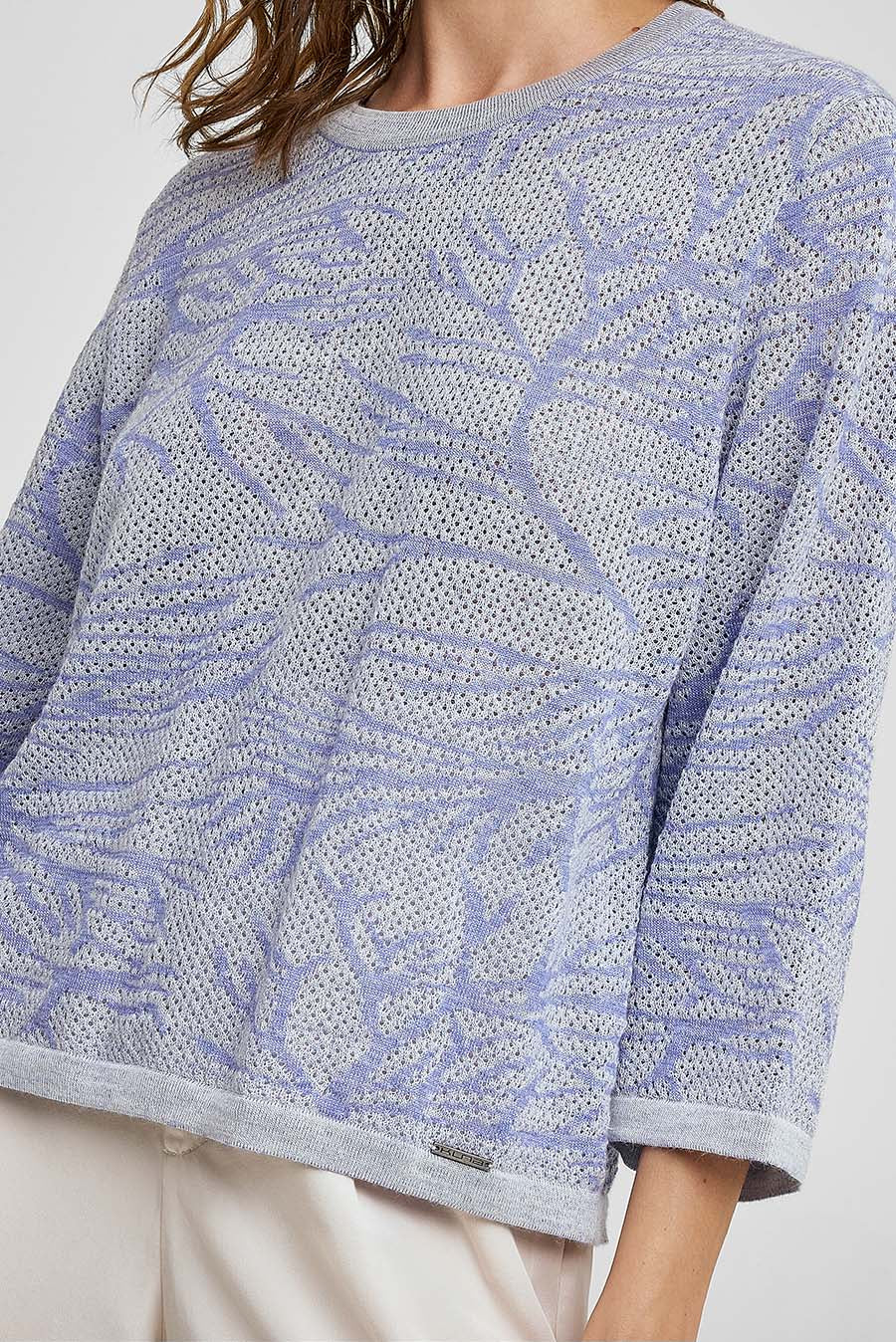Wales Sweater Baby Alpaca & Silk Color Purple - Image 5