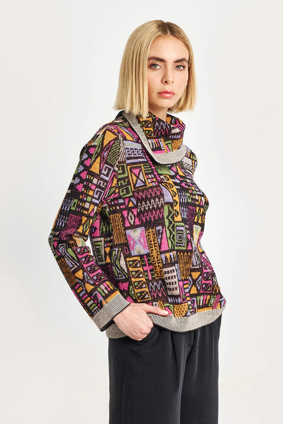 Wallanda Sweater Baby Alpaca Color Black - Image 2