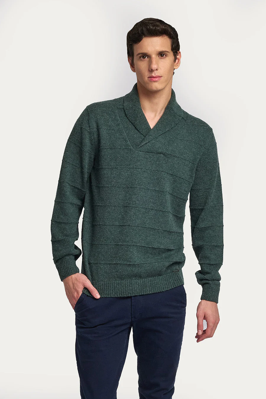 Washington Sweater Baby Alpaca Color Bosque - Image 2