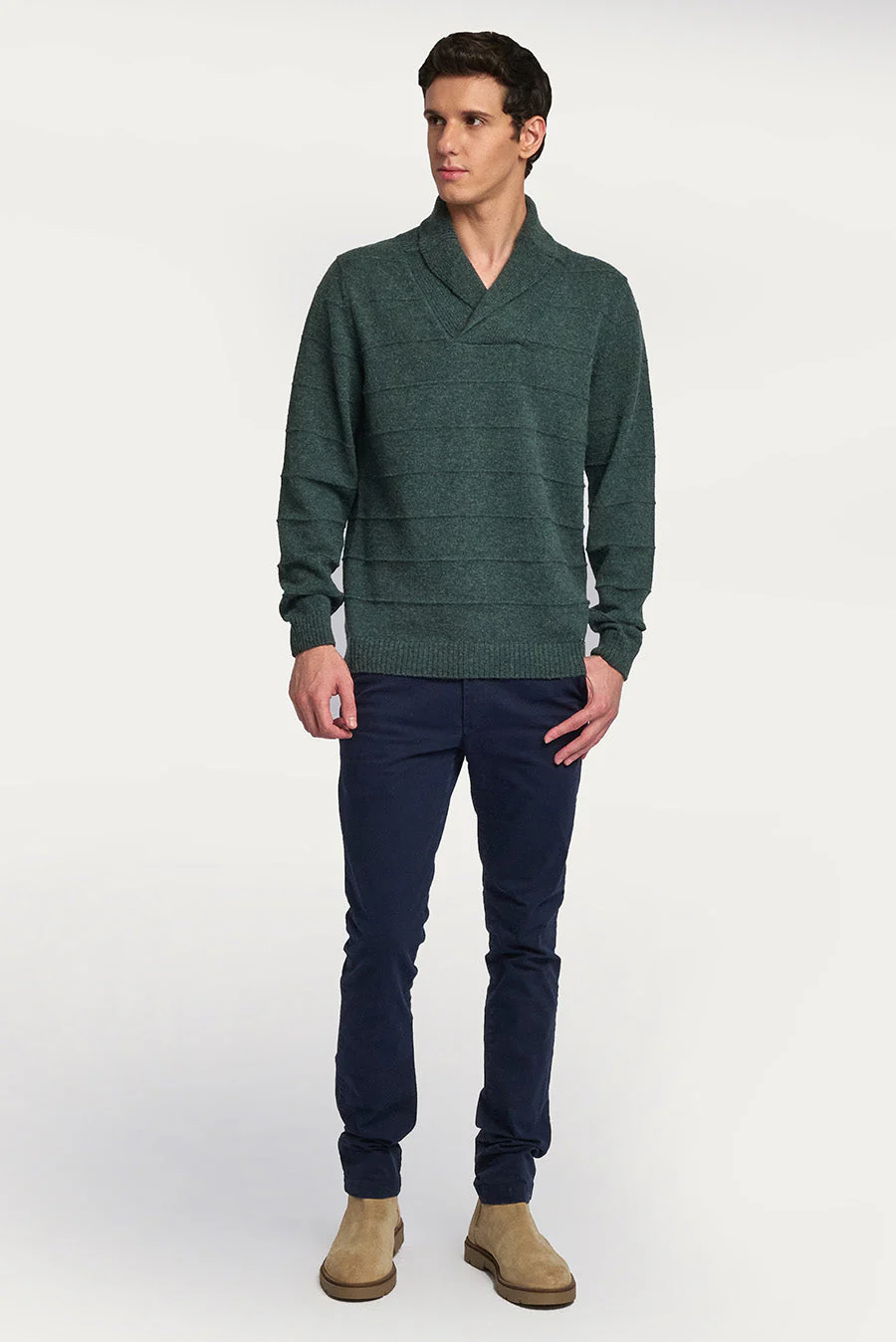 Washington Sweater Baby Alpaca Color Bosque - Image 4