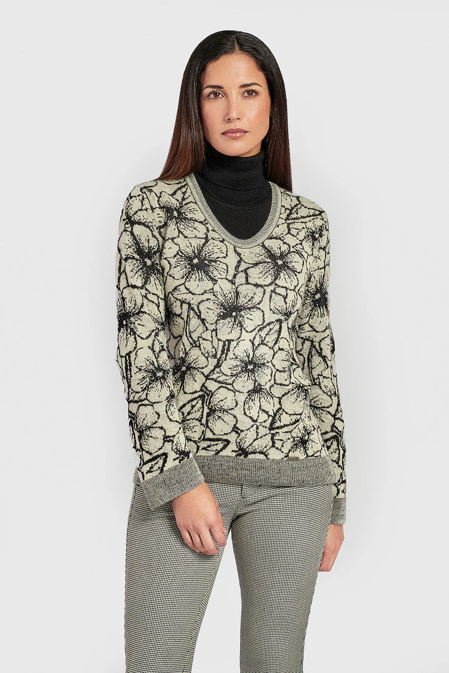 Weiss Sweater Baby Alpaca Color B&W - Image 8