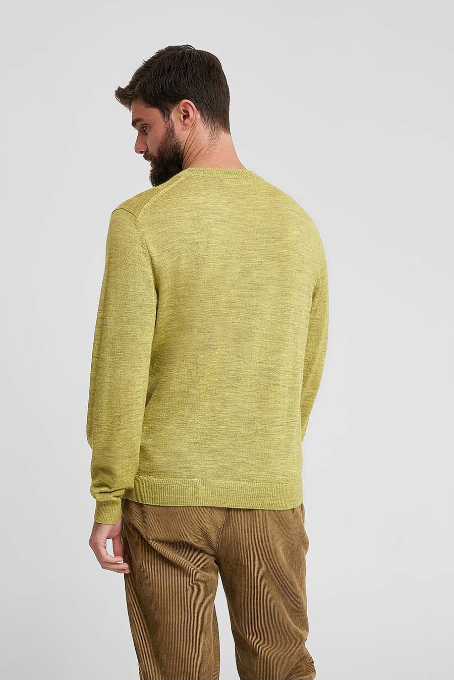 Wembley Sweater Baby Alpaca & Silk Color Green - Image 3