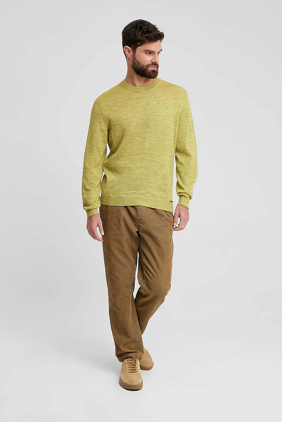 Wembley Sweater Baby Alpaca & Silk Color Green - Image 4