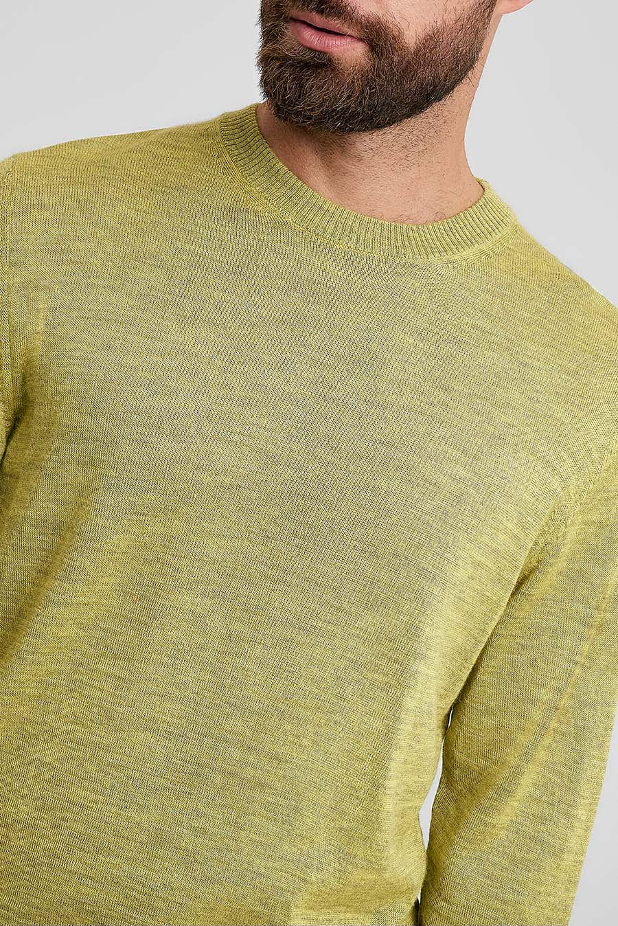 Wembley Sweater Baby Alpaca & Silk Color Green - Image 5