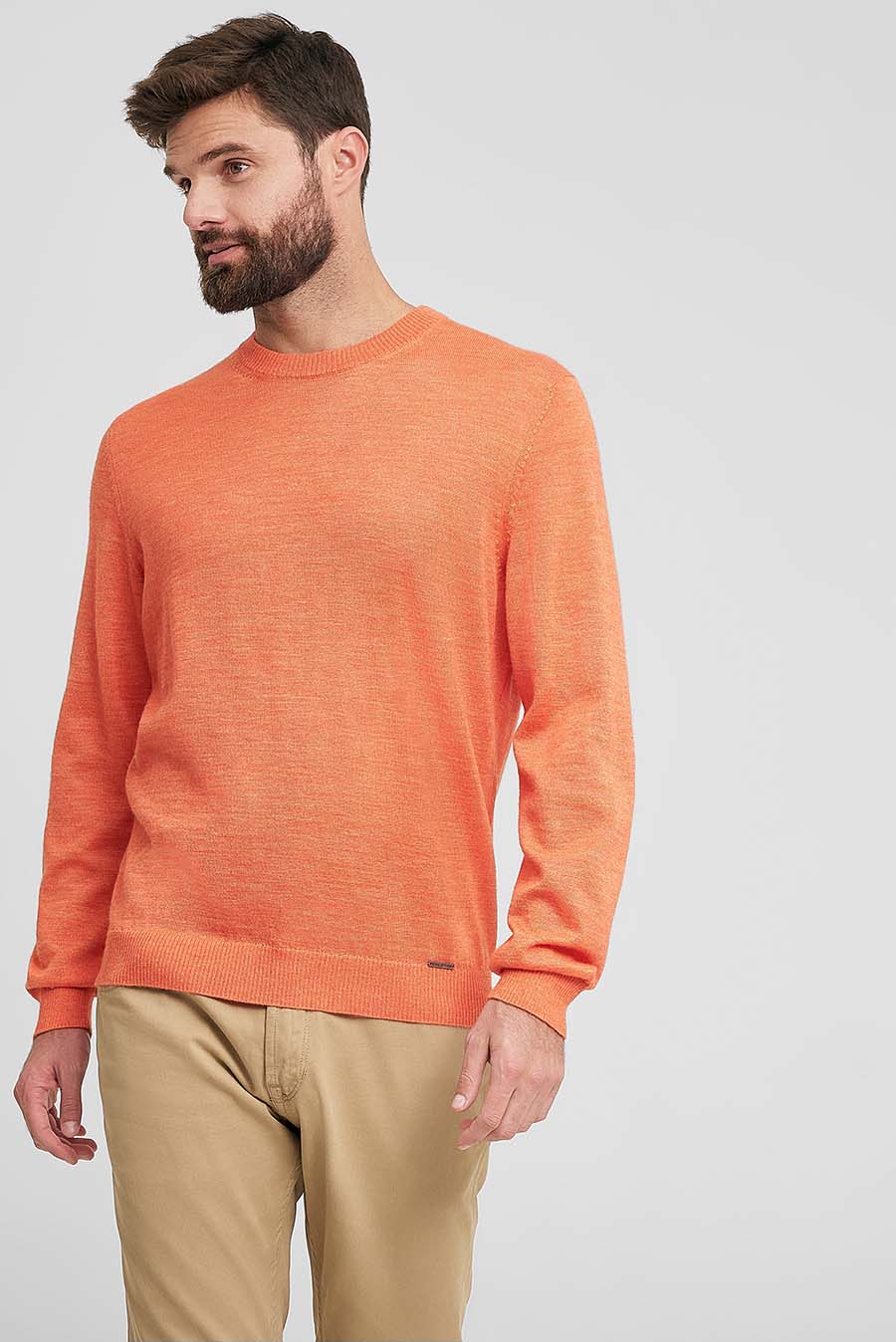 Wembley Sweater Baby Alpaca & Silk Color Orange - Image 2