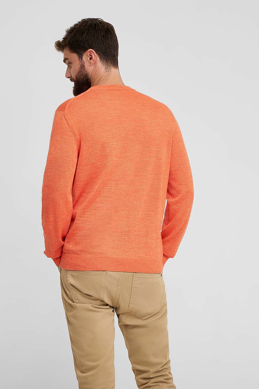 Wembley Sweater Baby Alpaca & Silk Color Orange - Image 3