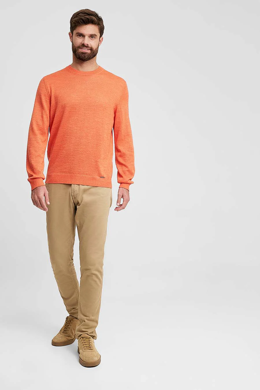 Wembley Sweater Baby Alpaca & Silk Color Orange - Image 4