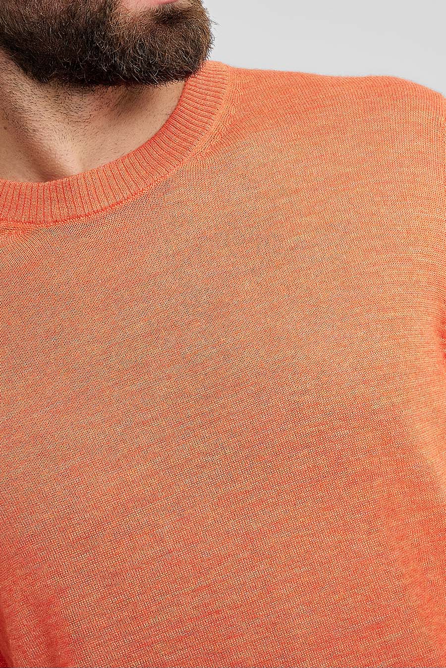 Wembley Sweater Baby Alpaca & Silk Color Orange - Image 5