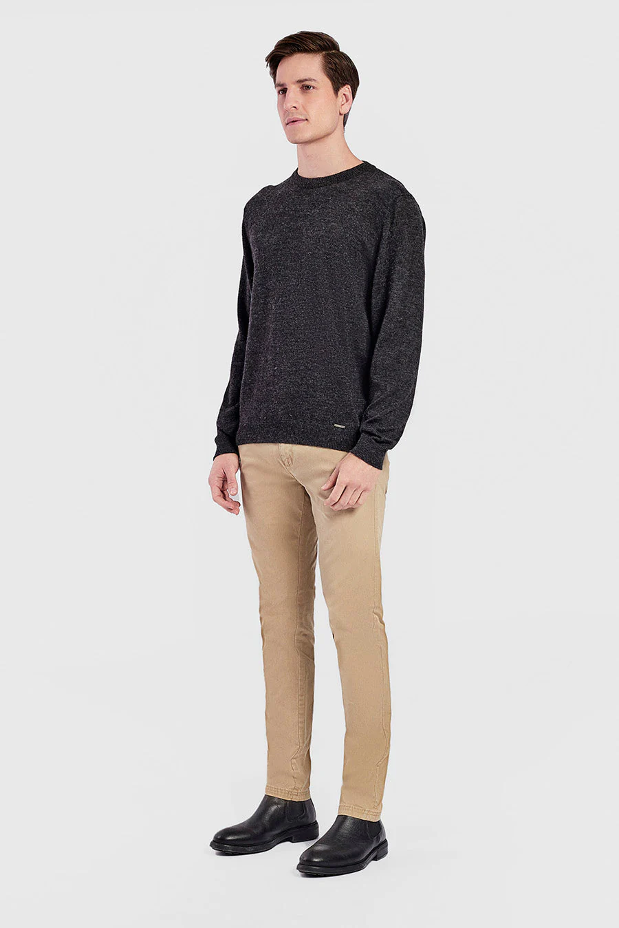 Werner Sweater Baby Alpaca Color Antracite - Image 4