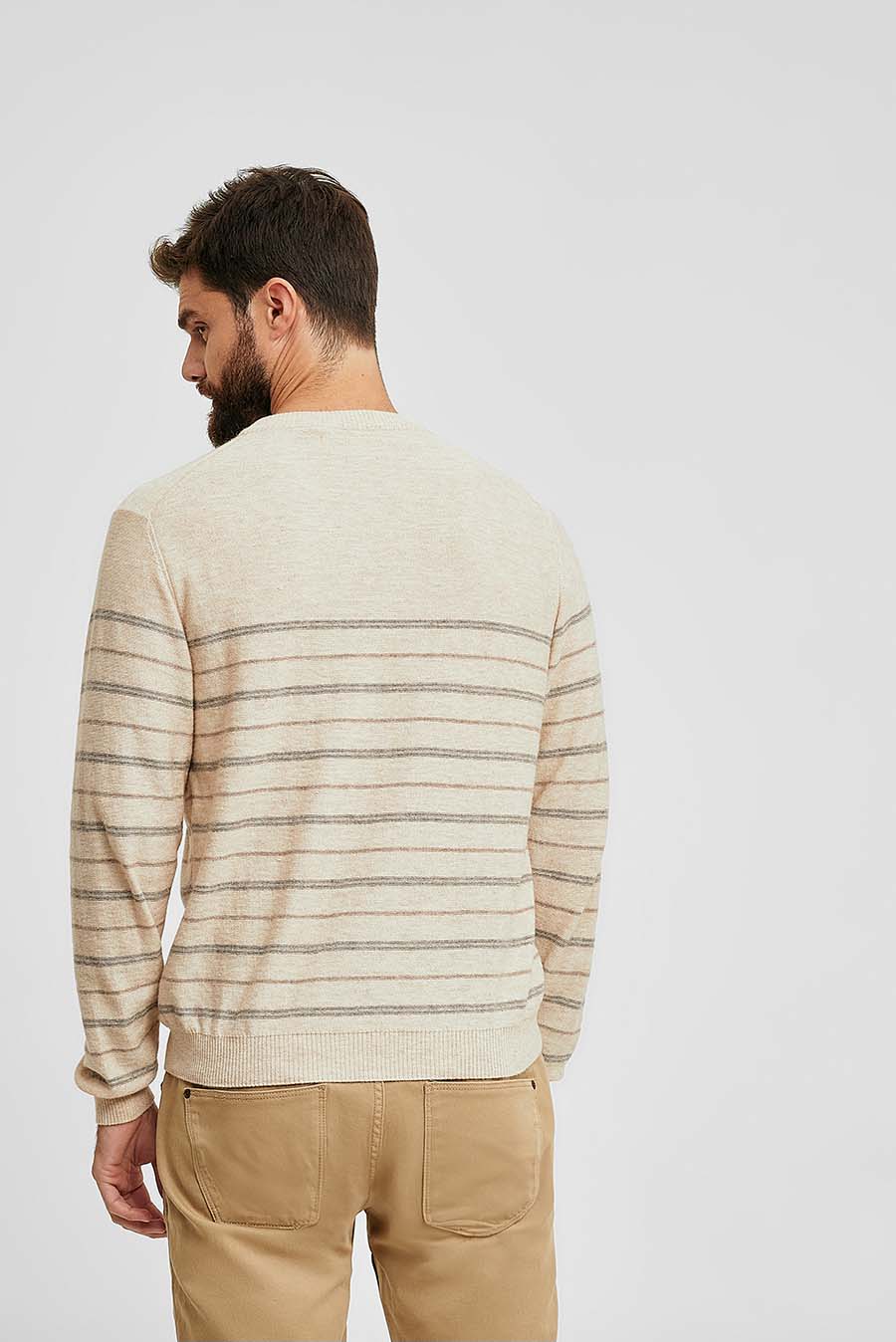Westminster Sweater Cotton & Baby Alpaca Color Beige - Image 3