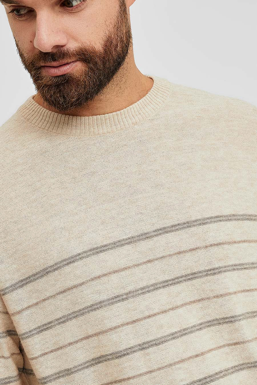 Westminster Sweater Cotton & Baby Alpaca Color Beige - Image 5