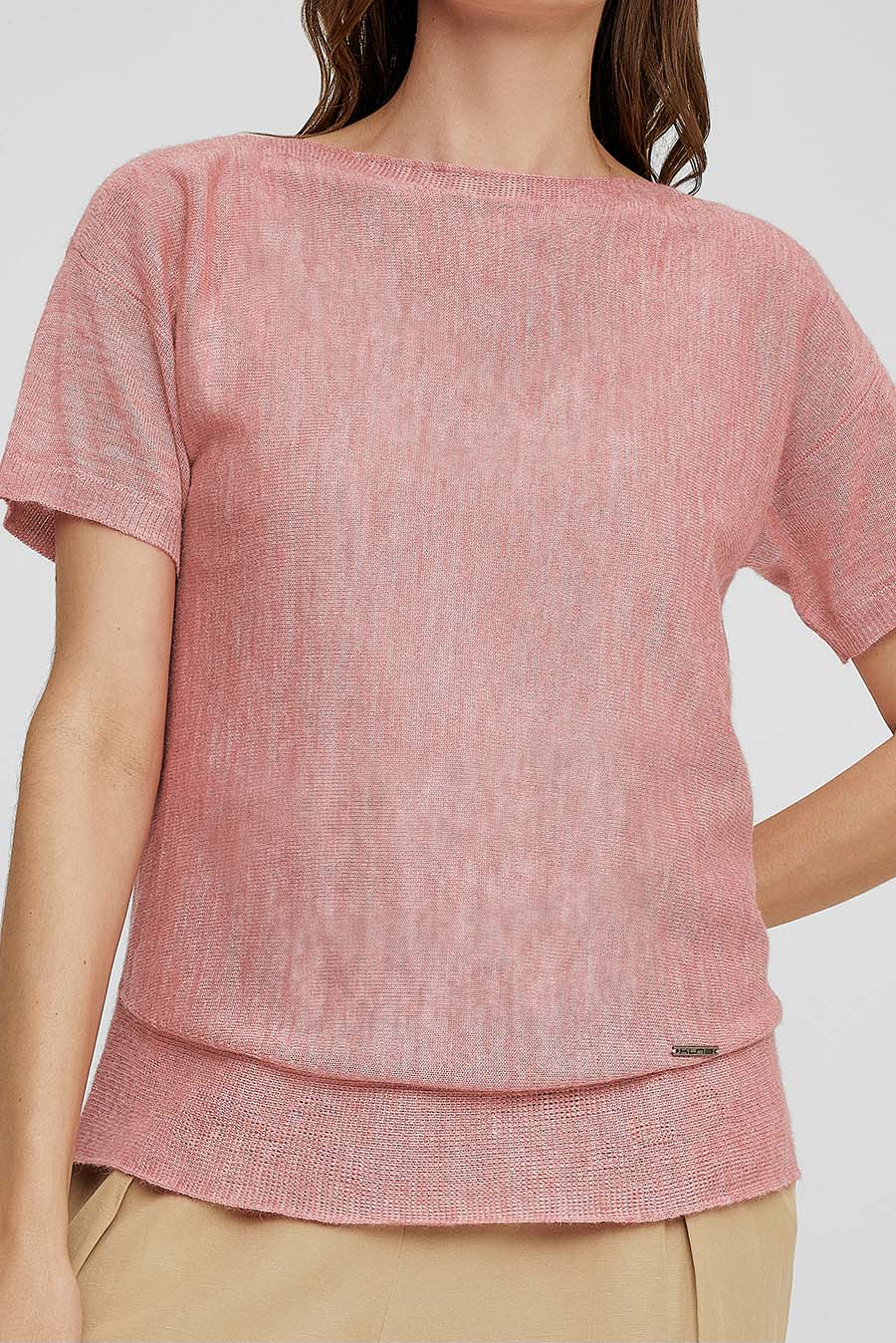 Where Sweater Baby Alpaca & Silk Color Pink - Image 5