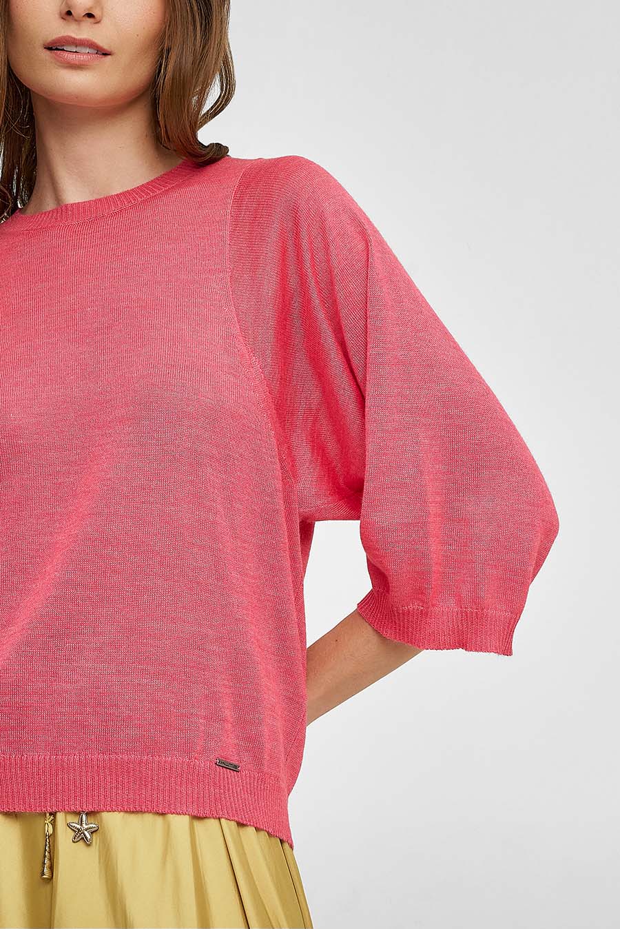 Whiney Sweater Baby Alpaca & Silk Color Red - Image 5