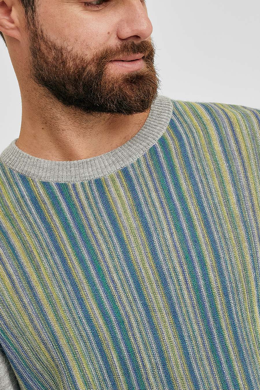 Whitman Sweater Cotton & Baby Alpaca Color Grey - Image 5
