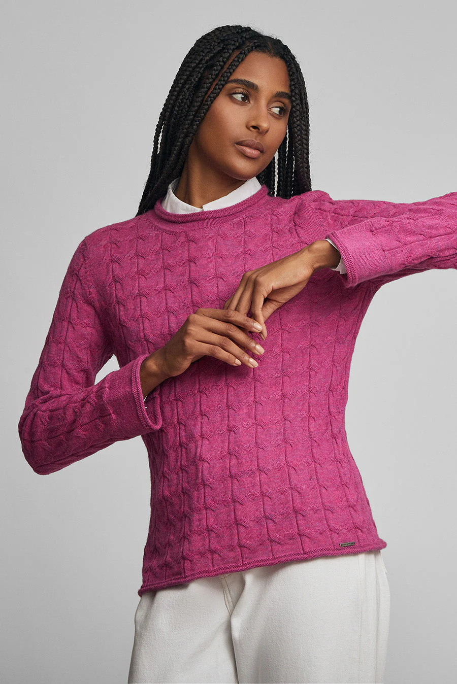 Willow Sweater Baby Alpaca Color Ceremony - Image 2