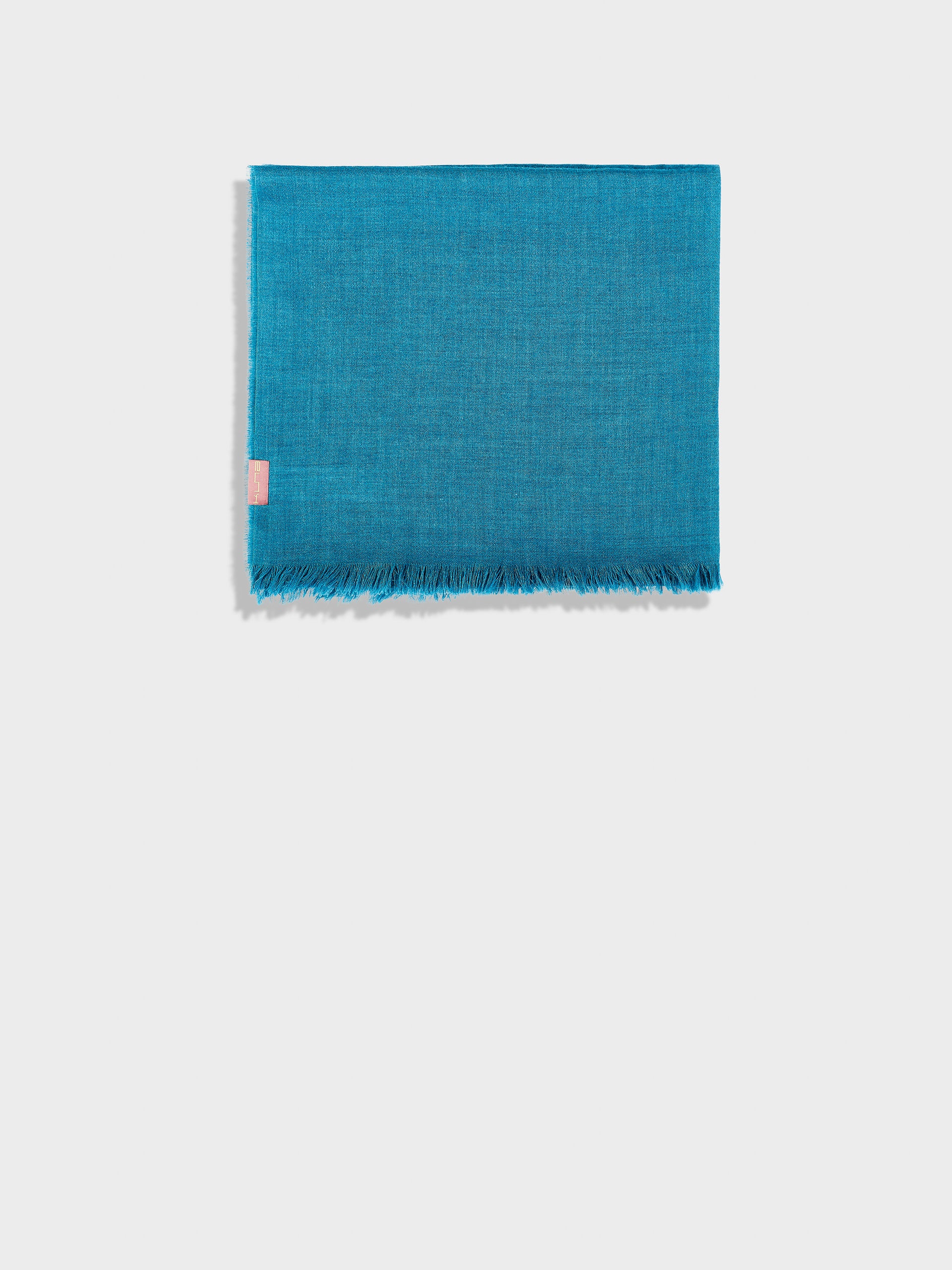 Teaberry Shawl Baby Alpaca Color Turquoise - Image 2