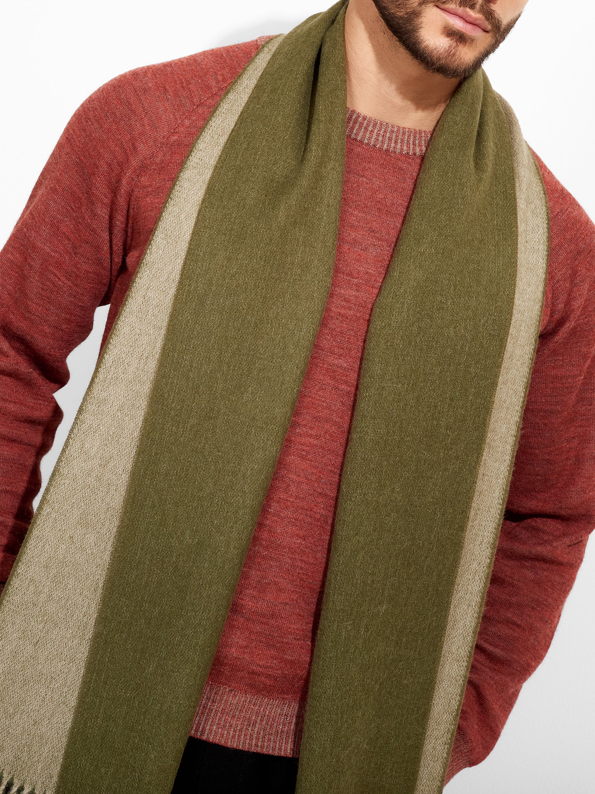 Tundra Scarf Baby Alpaca Color Green - Image 5