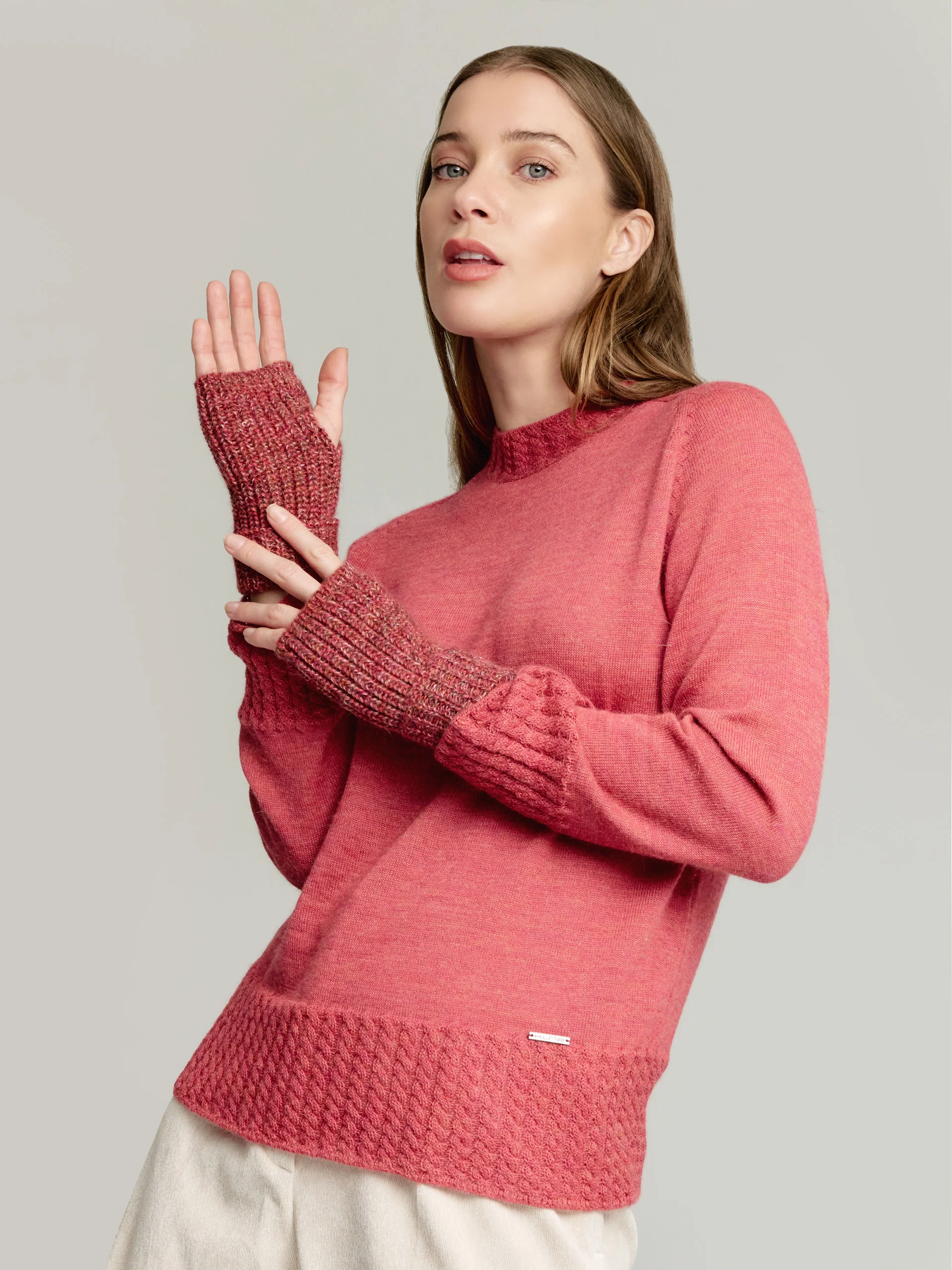 Ubicate Gloves Gloves Baby Alpaca Color Red