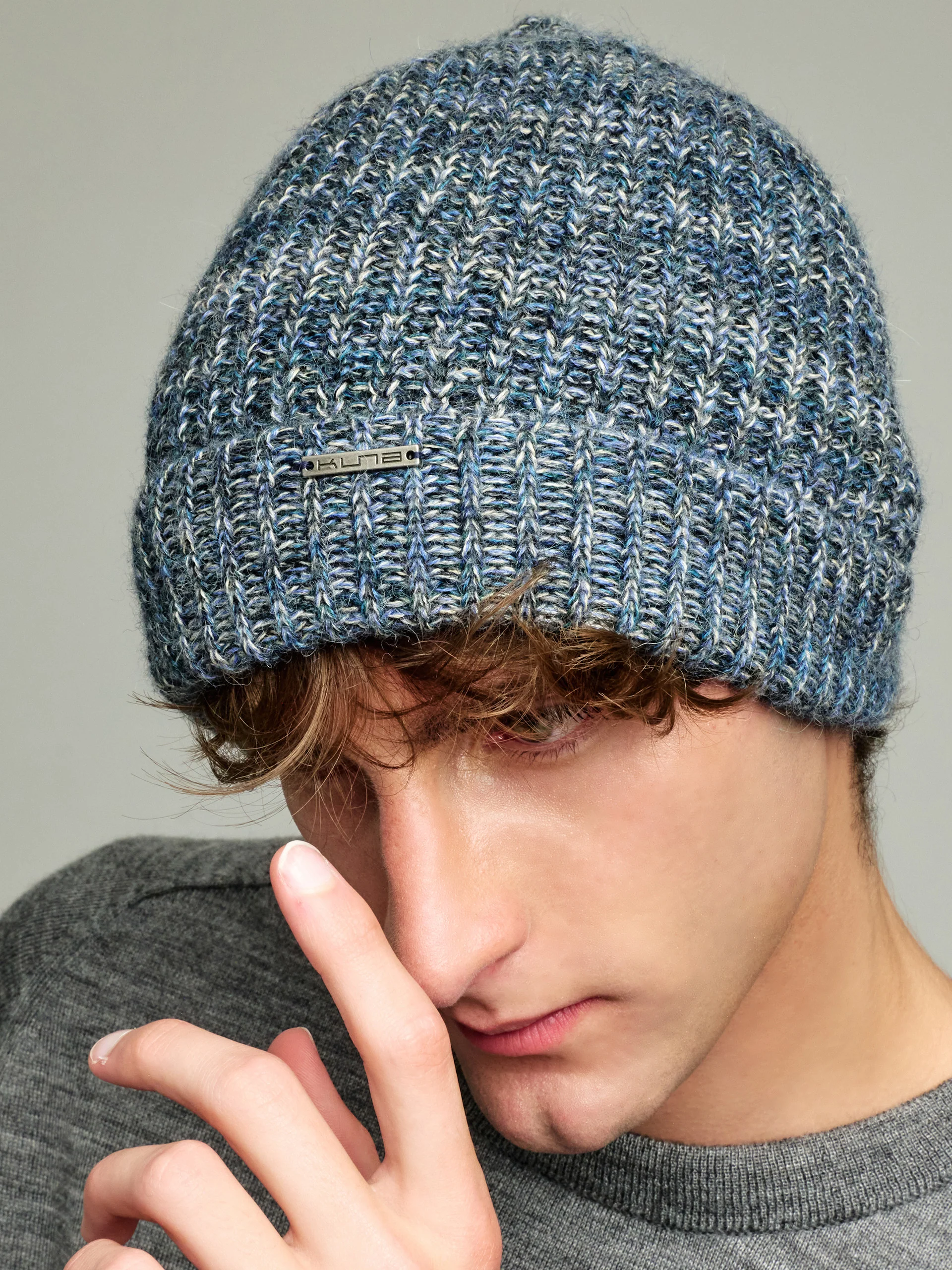 Ubicate Hat Hat Baby Alpaca Color Blue - Image 5