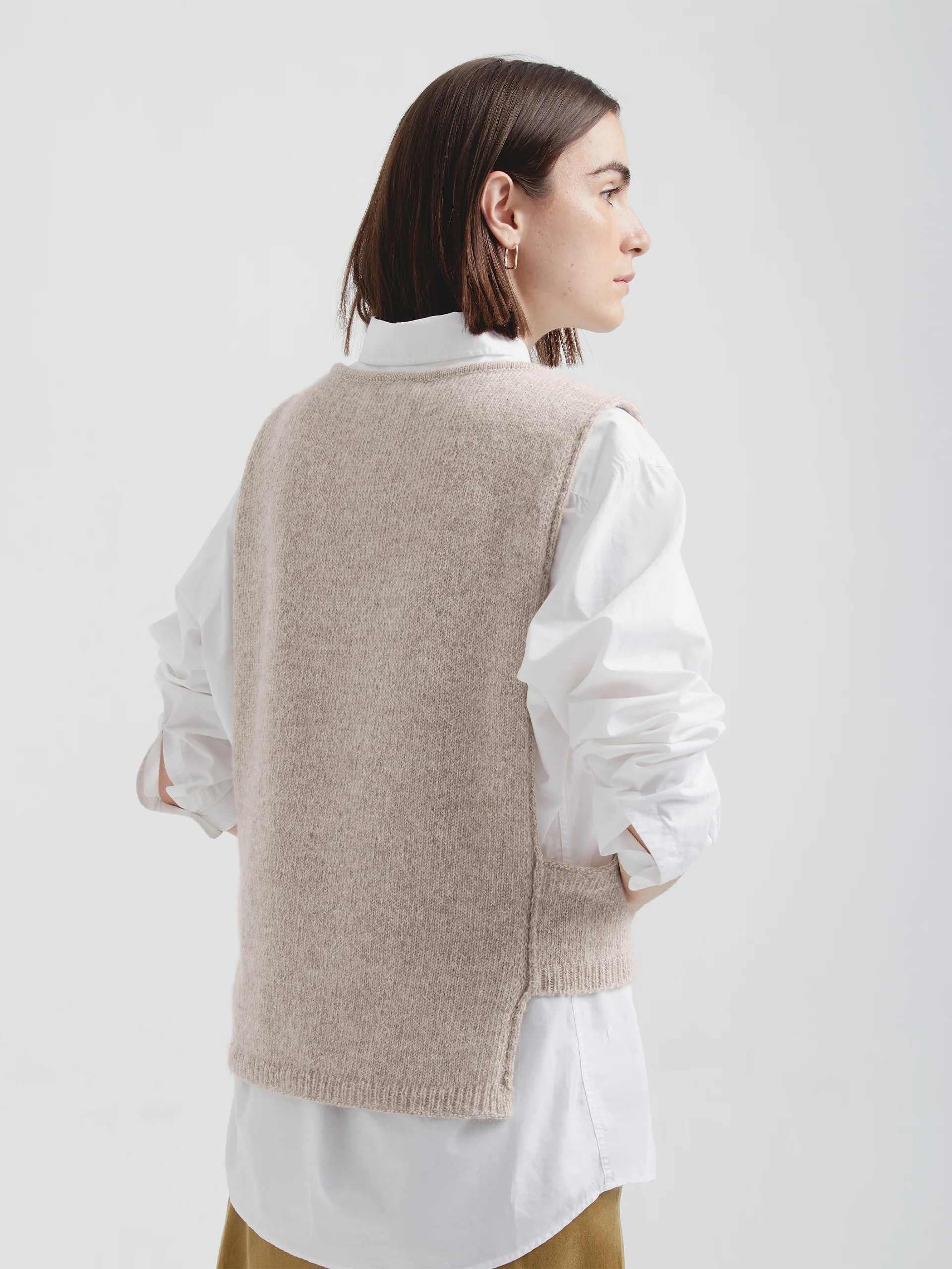 Udda Vest Baby Alpaca Color Beige - Image 3