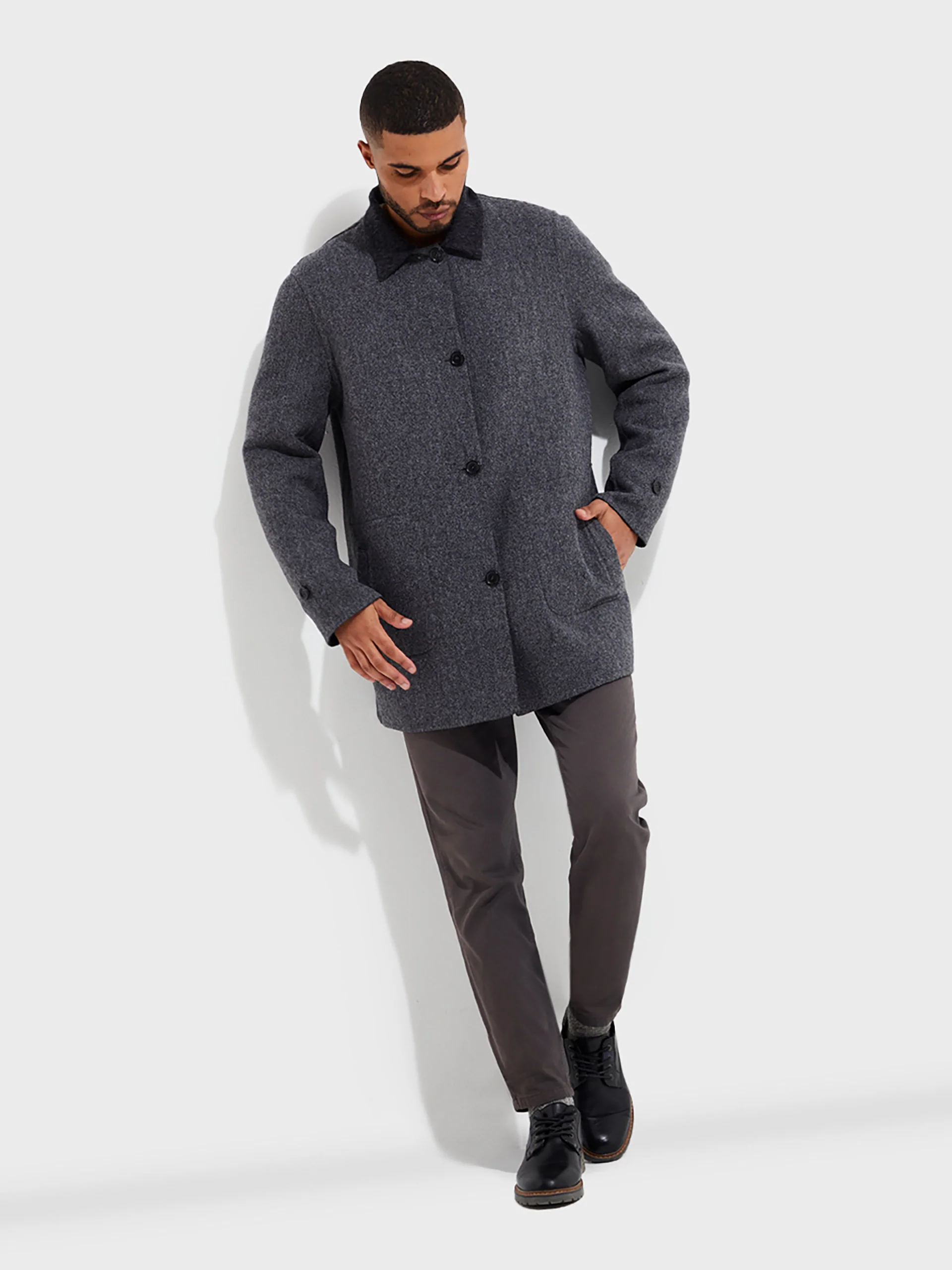 Valiente Coat Baby Alpaca Color Grey - Image 10