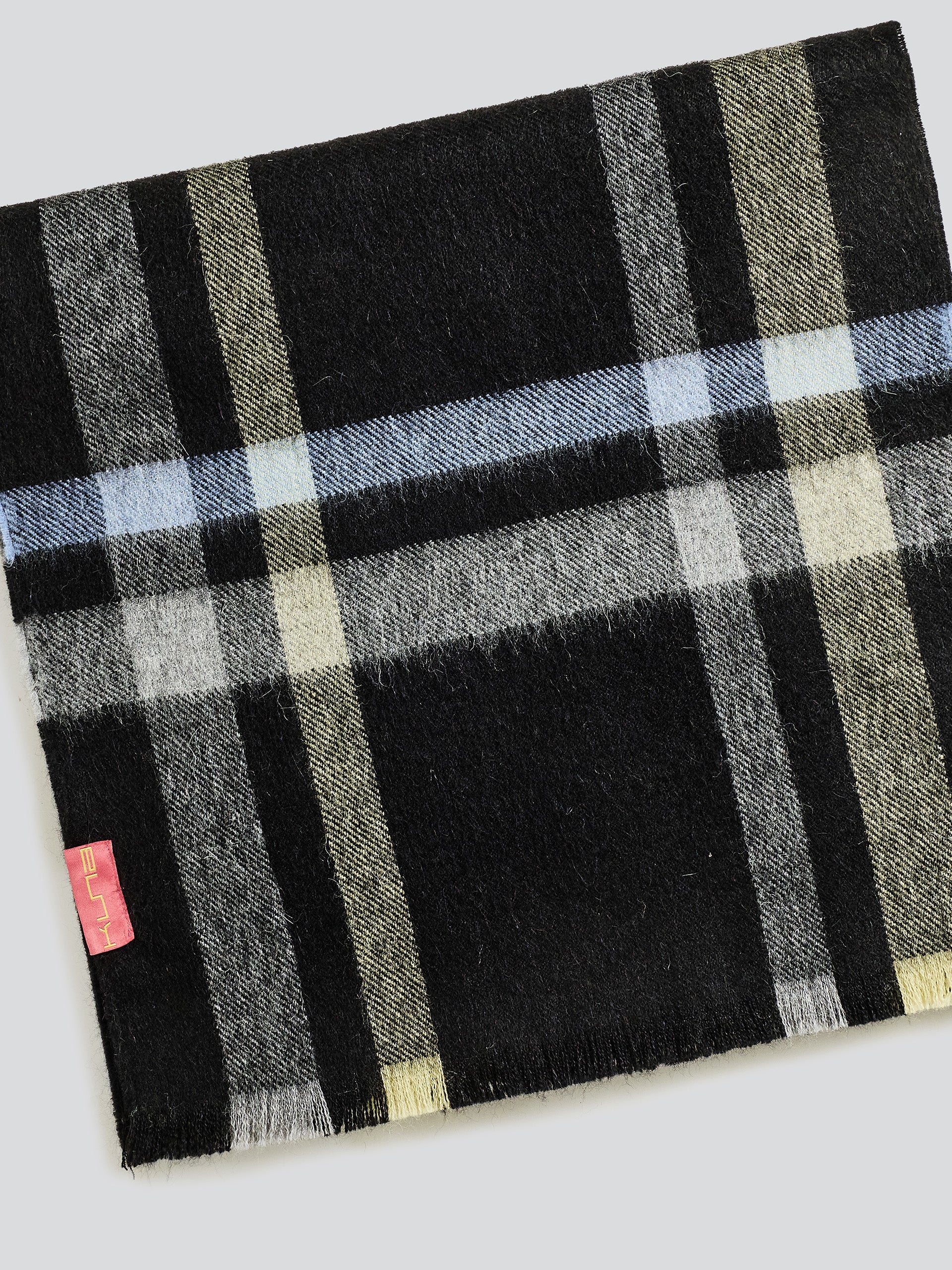 Vallejos Scarf Baby Alpaca Color Black - Image 6