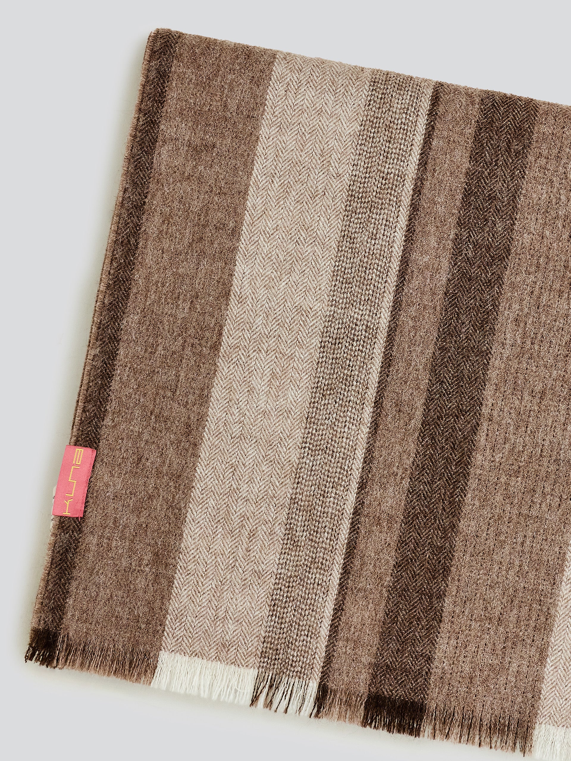 Valter Eco Scarf Baby Alpaca Color Brown - Image 6