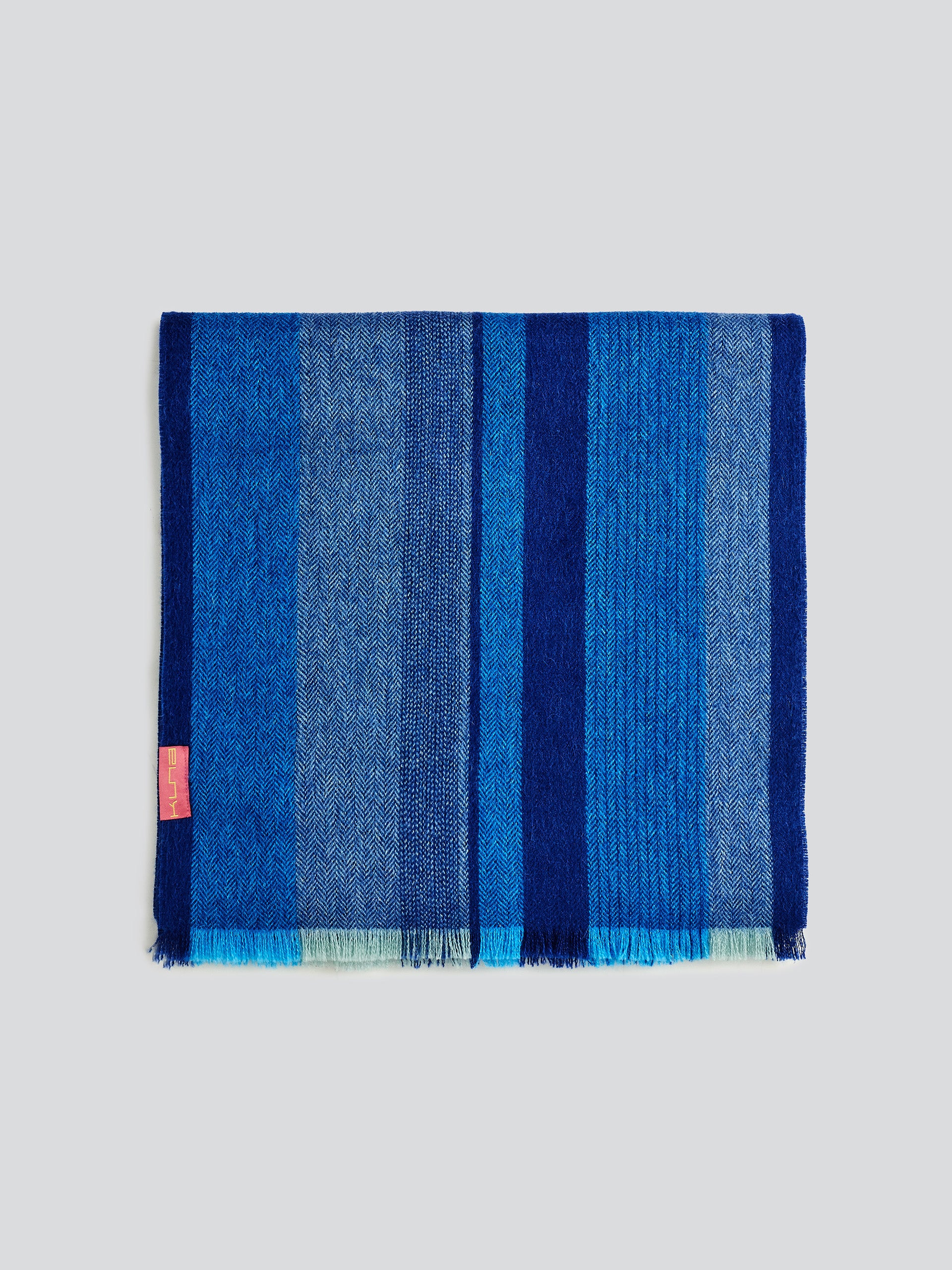 Valter Scarf Baby Alpaca Color Blue - Image 2