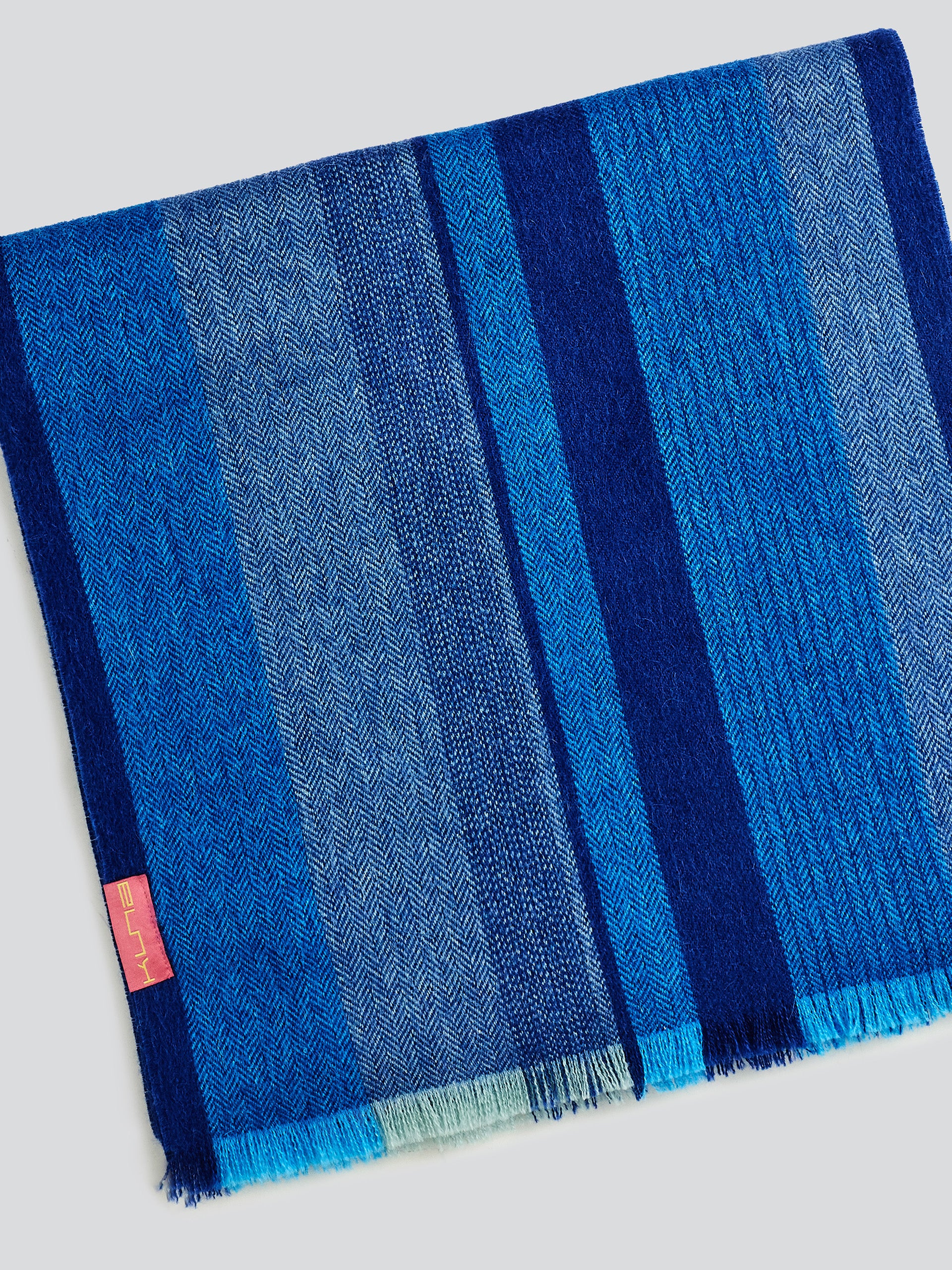 Valter Scarf Baby Alpaca Color Blue - Image 6