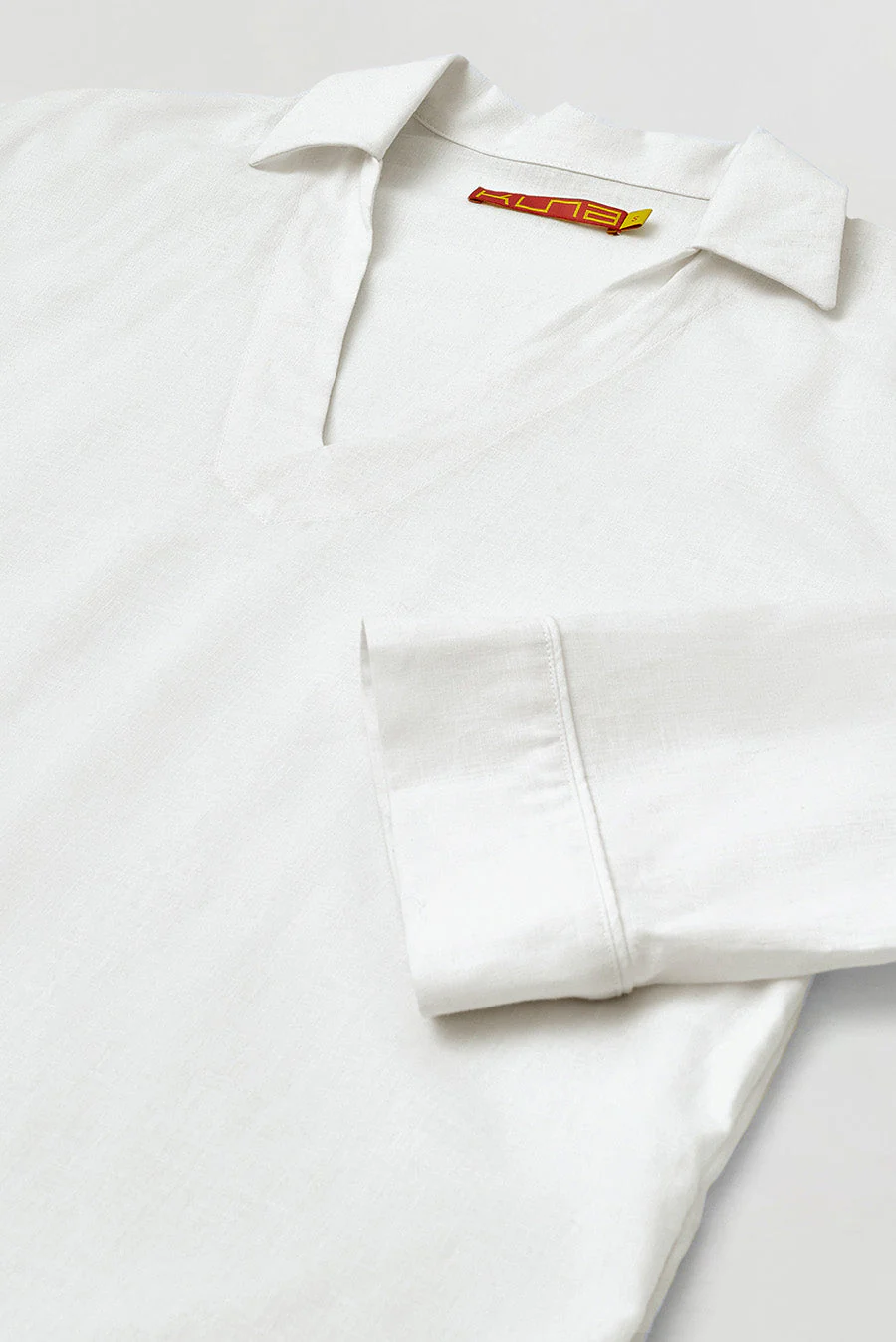 Vietnam Dress Linen Color White - Image 5