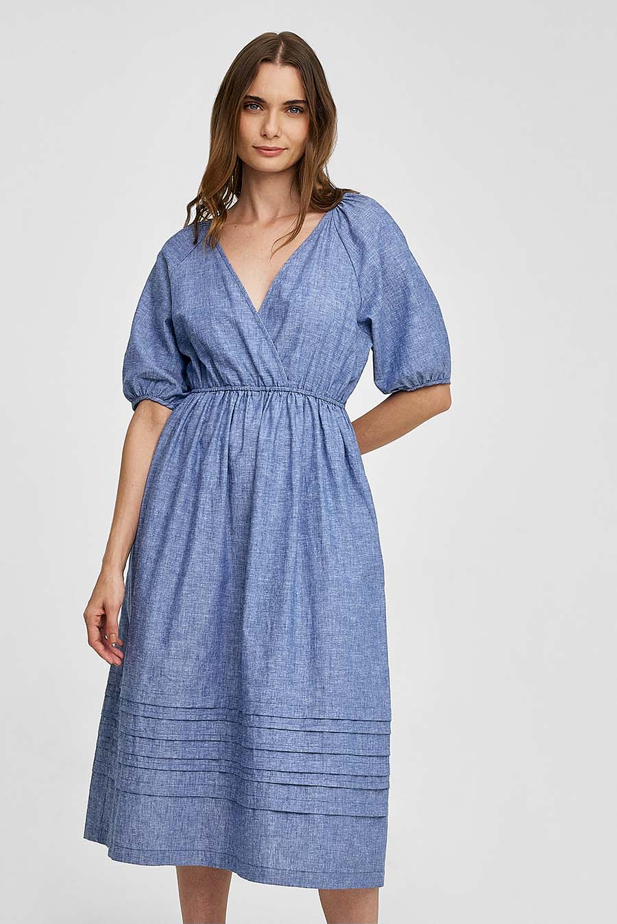 Waist Dress Line Color Blue - Image 2