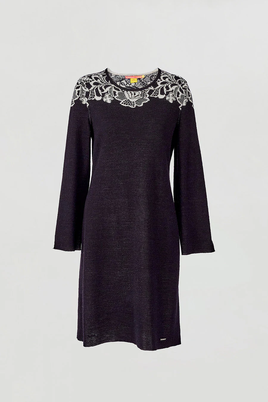 Wanda Dress Baby Alpaca Color B&W
