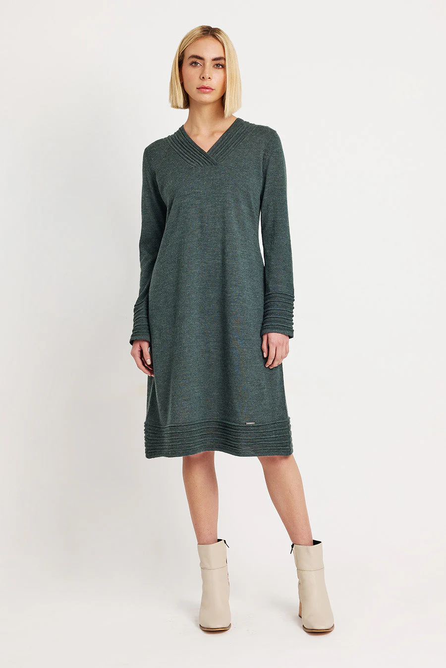Whatever Dress Baby Alpaca Color Bosque - Image 2