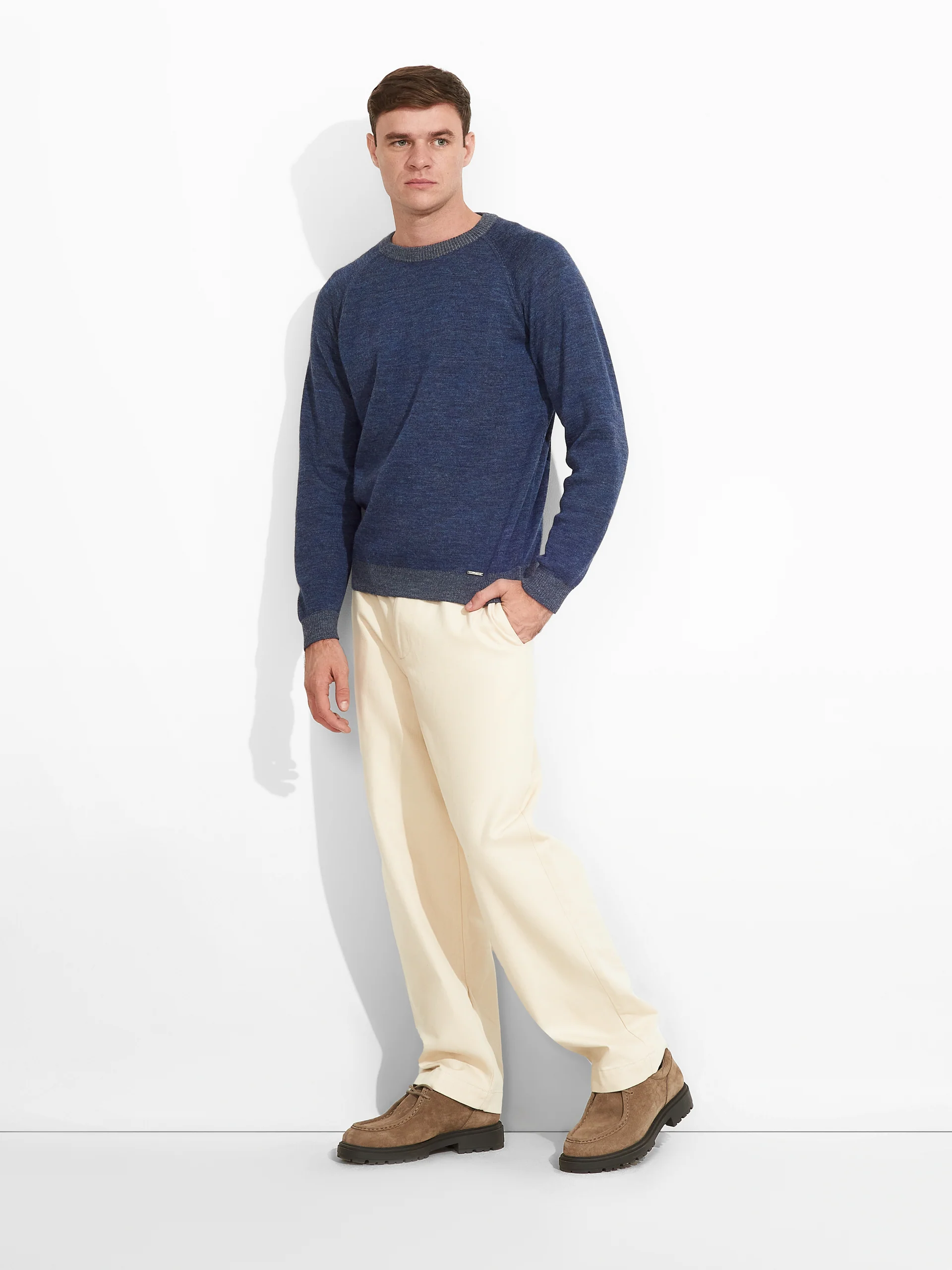 Vittorio Sweater Baby Alpaca Color Blue - Image 5